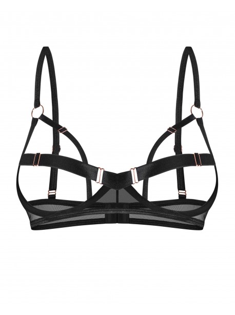 Euridia soutien-gorge ouvert - Noir