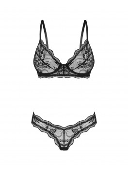 Perisia 2 pieces lingerie set - Black