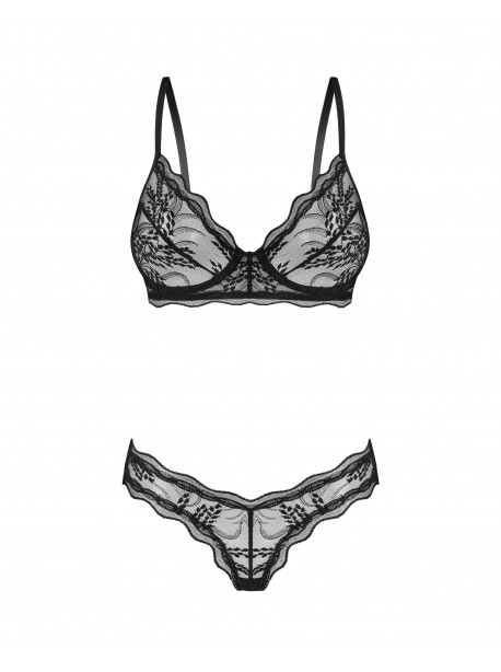 Perisia 2 pieces lingerie set - Black