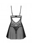 Perisia babydoll et string - Noirs