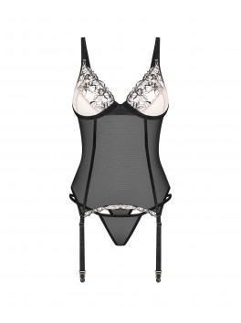 Vila Blanes corset and thong - Black