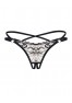 Vila blanes string ouvert - Noir