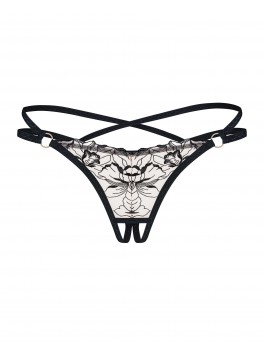 Vila blanes string ouvert - Noir