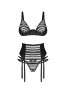 Lune Bellis 3 pieces open set set - Black