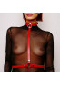 Harnais de poitrine en cuir Rouge