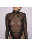 Harnais Noir 2 chaines Or