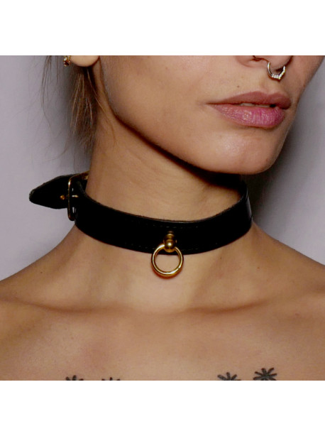 Fine necklace Gold ring