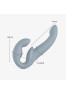 Share Vibe Pro - Double Dildo vibrator - Cool grey