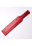 Paddle en Cuir Clous Rouge