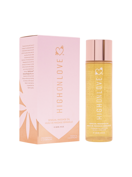 Luxurious massage oil Strawberries and Champagne 120 ml