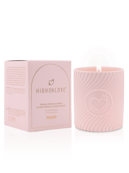 Bougie de massage Rose 220 ml - Martini au litchi