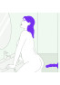 Bouncer - Unique shake Dildo - Flashy purple