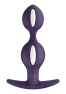B Balls duo - Butt plug - Dark violet and white