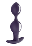 B Balls duo - Butt plug - Dark violet and white