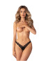 Arrowel crotchless thong black