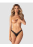 Arrowel crotchless thong black