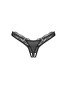 Arrowel crotchless thong black