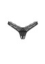 Arrowel crotchless thong black