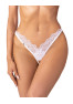 Arrowel crotchless thong white