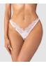 Arrowel crotchless thong white