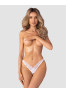 Arrowel crotchless thong white