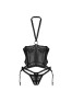 Alliane corset et string - Noirs