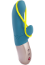 Amorino - Vibromasseur Rabbit silencieux - Pétrole et jaune fluo