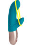 Amorino - Vibromasseur Rabbit silencieux - Pétrole et jaune fluo