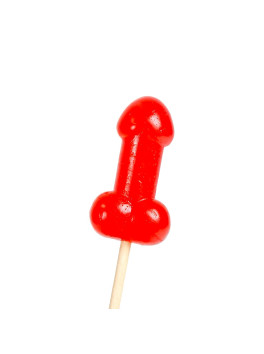 Sucette candy pénis à la cerise avec effet de la chaleur épicé