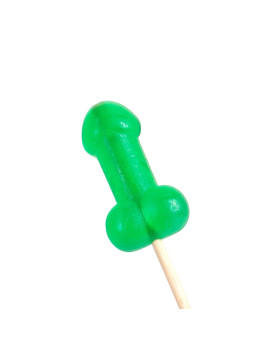 Sucette candy pénis à la menthe avec effet froid