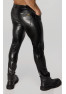 H067 Long pants made of snake wetlook with back pockets