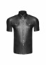 H011 Men shirt witpocketsh front