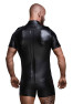 H011 Men shirt witpocketsh front