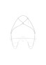Lustique harnais soutien-gorge blanc PREMIUM