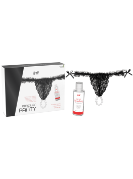 Black brazilian panty - Lingerie and sliding gel