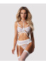 Premisis White 3 Pieces Crotchless Set PREMIUM