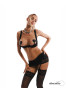 Lecille 3 pieces crotchless set black