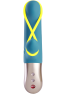 Amorino - Vibromasseur Rabbit silencieux - Pétrole et jaune fluo
