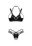 Keira Lise crotchless Set Black