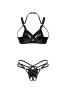 Keira Lise crotchless Set Black