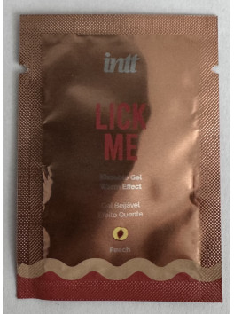 Echantillon Lick me Pêche - Gel chauffant et embrassable