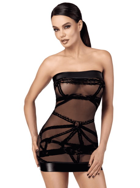 F359 Bondesque Off-shoulder mini dress