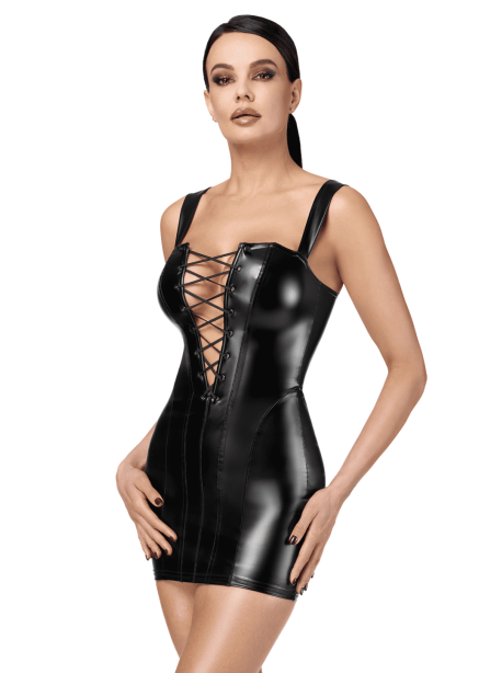 F363 Vixen lace-up Mini Dress