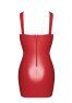 F364 Bombshell lace-up Mini Dress red