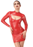 F367 Bombshell Cut-out Bodycon Dress Red