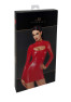 F367 Bombshell Cut-out Bodycon Dress Red