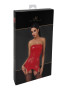 F368 Bombshell Corset porte jarretelles rouge féroce
