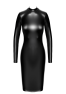 F371 Luxuria robe mi-longue cristal transparente