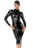 F371 Luxuria robe mi-longue cristal transparente
