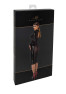 F371 Luxuria robe mi-longue cristal transparente